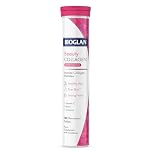 Bioglan Beauty Collagen Effervescent Tablets 1000mg Marine Collagen + Vitamin C, Biotin & Selenium – Skin, Hair & Nails Support – Berry Flavour Drink – 20 Tablets