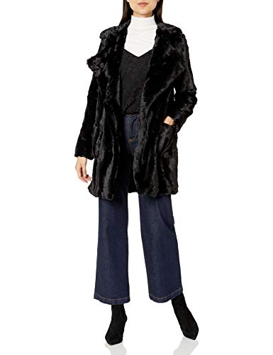 Jack by BB Dakota Women's Faux Fur Coat, Black, Extra Small
