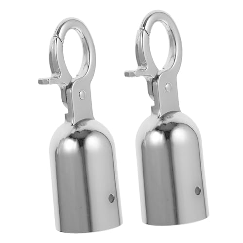 Uonlytech Decking Rope Fittings 2pcs Metal Rope End Stopper Hooks for Cord End Cap Installation