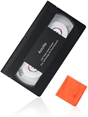 Arsvita VHS/VCR Head Cleaner, Video Head Cleaning Kit for VHS/VCR Players, Dry