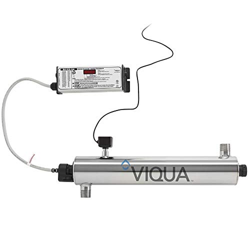 VIQUA VH410M UV Water Treatment System Whole House Water Treatment for Large Homes & Light Commercial Use 18 GPM Flow Rate Real-Time UV Performance Monitoring for Chemical-Free Filtration