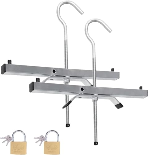 2 Pcs Ladder Roof Rack Clamps 43 * 39.5 * 22cm Roof Rack Clamp Lock
