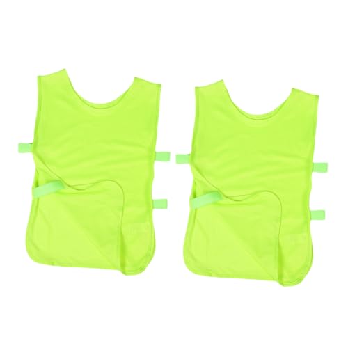 Abaodam 2 Piezas Chaleco De Entrenamiento Camisetas De Practica De Futbol Pinnies Juveniles Para Futbol Camisetas De Práctica Pinnies De Fútbol Para Pinnies Numerados Green Poliéster