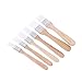 LIXBD Lot de 6 pinceaux à écailles pour peinture, taches, vernis, colles, barbecue (couleur : blanc, taille : M)