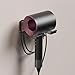 Bathroom Hair Dryer Stand Wall Mounted Hairdryer Holder Tool Organizers Rack Wood Blow Dryer Shelf Wall Mount Hair Dryer Storage Rack