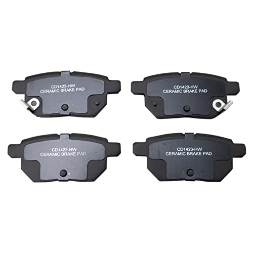 Image of TRQ Brake Pad & Rotor Kit Ceramic Premium G-Coated Compatible with 2009-2013 Toyota Matrix