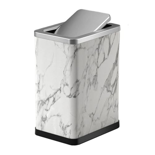 Caneca de basura elegante de acero inoxidable 10L miniatura 1