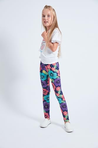 LUOUSE Multipack Cute Printed Girls Stretch Leggings Ankle Length 4-13 Years2