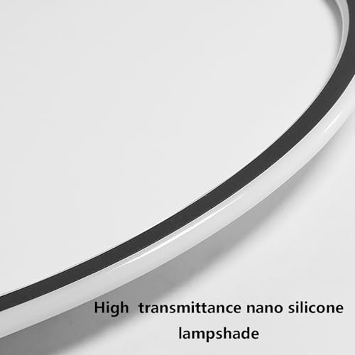 Plafonnier LED rond or 50cm dimmable avec télécommande pour salon - 5
