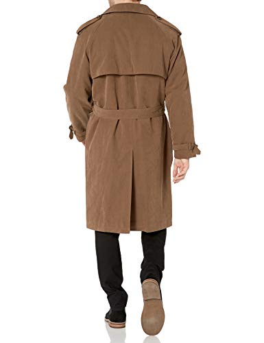 Image of London Fog Men's Raleigh Double Breasted Long Trench Coat with Zip Out Liner
