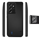 Battery Charger Case for Samsung S21 Ultra, 5000mAh Portable Rechargeable External Backup Power Bank...