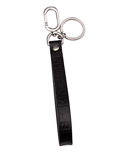 Preisvergleich Produktbild Liebeskind Berlin Damen Essential Keyring with Logo Schlüsselanhänger, Schwarz (Black), 1x20x1 cm