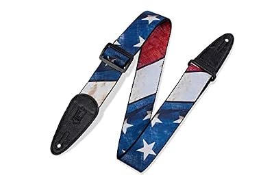 Distressed U.S. Flag Guitar Strap