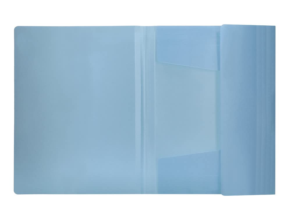 Folder liderpapel Rubber Flaps Polypropylene din a4 Light Blue Opaque - Image 2