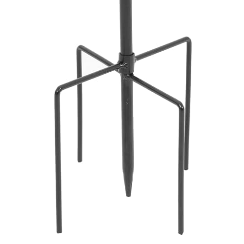 Garneck 2 Stück Schäferhaken Aus Metall – Laternenstab Gartenstab Mit Haken Für Vogelfutterspender - Solarleuchten Und Blumenkorb – Schwarze Hochzeits- Und Weihnachtsdeko