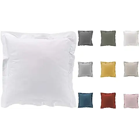 Taies d'oreiller Promo Linge Percale 100% Coton Cover