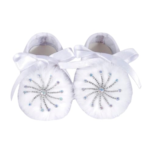 coco candy Fur & Stone Applique Booties Shoes for Girls Soft Warm Comfortable Anti-Slip New Born Infant shoe Baby Footwear gift for little one Walking & Daily Wear-picture-32