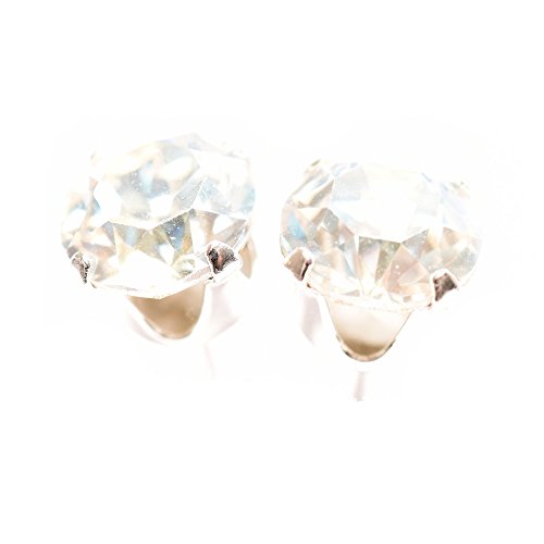 925 Sterling-silver stud earrings expertly made with Moonlight crystal from SWAROVSKI