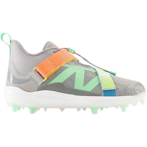 New Balance Unisex FuelCell Lindor V2 Comp Baseball Shoe, Team Away Grey/Electric Jade/Neon Dragonfly, 7 US Men