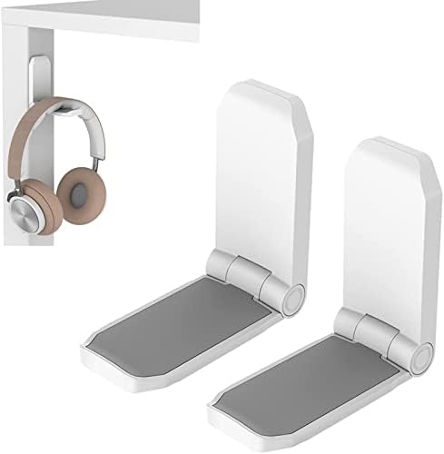 Realand 2Pcs Foldable Headphone Stand Hanger Holder, Under - View #7