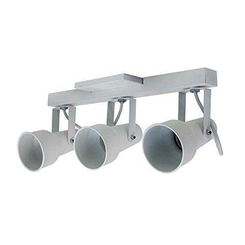 Trilho 36cm Alumínio Com 3 Spots Par20… (Branco)