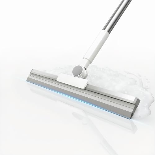 SUIXI Abzieher Boden & Dusche mit 42cm Silikonlippe, 133cm Duschabzieher...