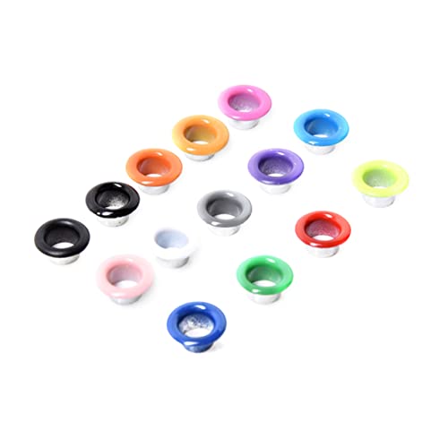 Zynphancer 100個カラフル金属ハトメ キャンバス用両面アイレット ? 耐久素材 バッグ靴衣類DIYクラフト対応 (Size 3,示されているように)