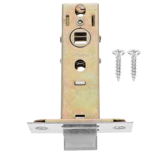 Anneome Pestillo Tubular de Embutir de Acero con Acabado Galvanizado Multicolor, Distancia de Centro 60 Mm, Incluye Tornillo, para Puertas Interiores Correderas Granero, Pestillo