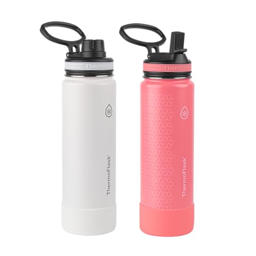 ThermoFlask 24 oz Double Wall Vacuum Insulated Stainless Steel 2-...
