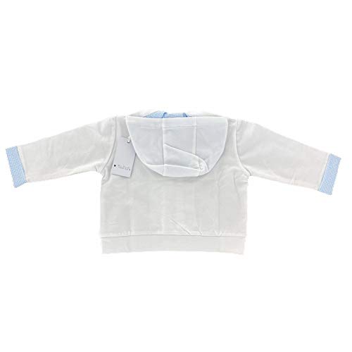 Sweat Nanan A95 blanc en pur coton pour bébé garçon haut de gamme
