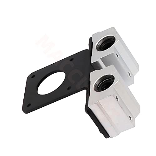 Lysee 3D Printer Parts & Accessories - New Reprap 3D Printer Prusa i3 Anet All Metal X Carriage with Belt Holder for MK8 Extruder 45mm Rod Distance Extruder Carriage - (Color: Black)