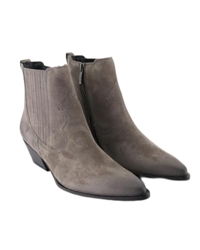 Paul Green Stiefelette 8144-026, Rauleder, Grau, Damen EU...