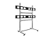 Monoprice 2x2 Video Wall Mount Bracket System Rolling Display Cart with Micro Adjustment Arms - for TVs 32in to 55in, Max Weight 100 Lbs Per Display, VESA Patterns Up to 600x400 - Commercial Series