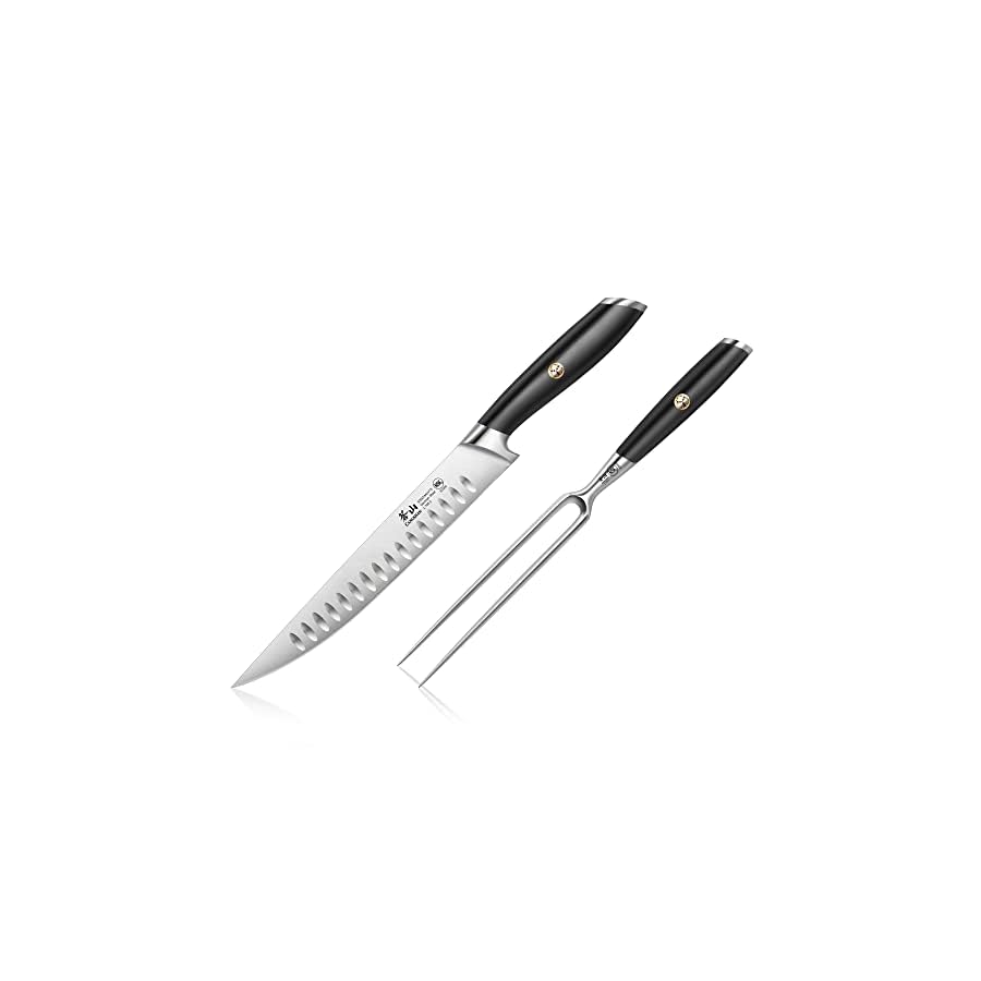 Cangshan-L-Series-1026955-German-Steel-Forged-2-Piece-Carving-Set-Black Cangshan L Series 2-Piece Carving Set, Forged German Steel, Black, 1026955