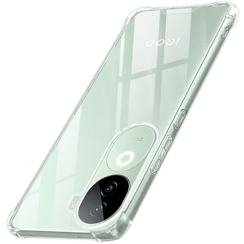 Image of TheGiftKart Crystal Clear Back Cover Case for Vivo V40e / iQOO Z9s 5G | Shock Proof 360 Protection | Hard Clear Back Cover Case for Vivo V40e / iQOO Z9s 5G (PC & TPU, Transparent Bumper)