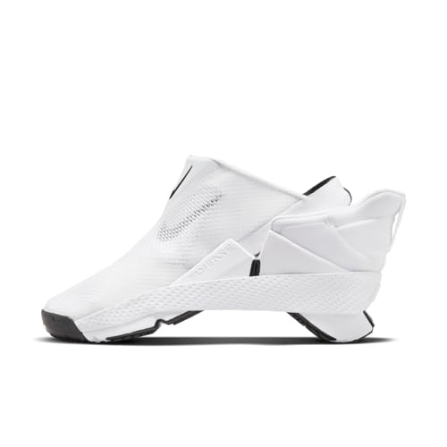 Nike Go FlyEase Easy On/Off Shoes (DR5540-102, White/Black) Size 6