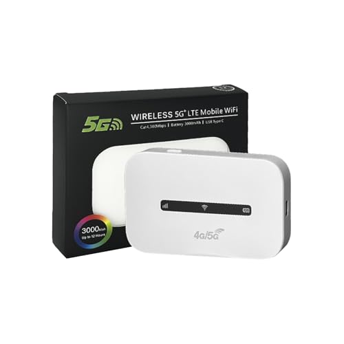 Enrutador WiFi Móvil   Enrutador MiFi | Punto de acceso WiFi Portátil | Dispositivo De Conectividad Inalámbrica De Alta Velocidad Para Un Acceso A Internet Sin Interrupciones Durante Los Viajes, El