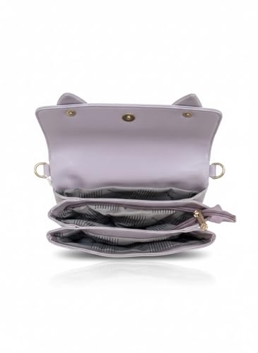 Image of Women's Bow Crossbody Bag - Shoulder Purse & Sling Handbag - Multi-Pocket Partitioned Side Bag with Adjustable Strap for Party, Wedding & Casual