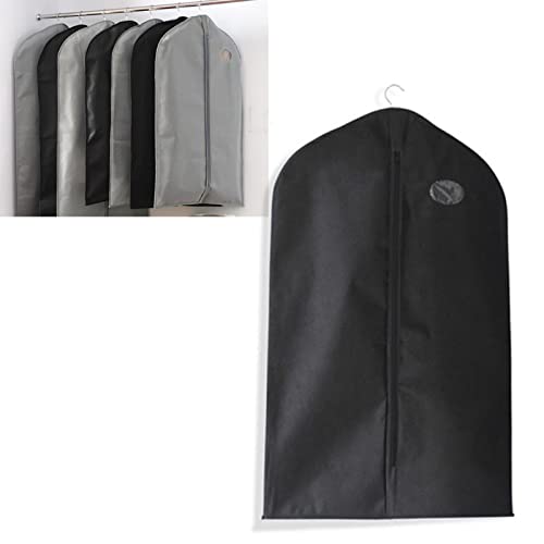 garment bag, suit bag for storing hanging clothes, suit bag 35 inch black garment bag for hanging clothes suit case with zippers and clear window4