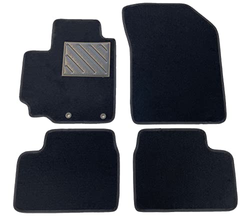 Tapis de Voiture sur Mesure Suzuki Swift (2010-2017), avec seuils de Porte en Caoutchouc renforcé et Boutons de Fixation