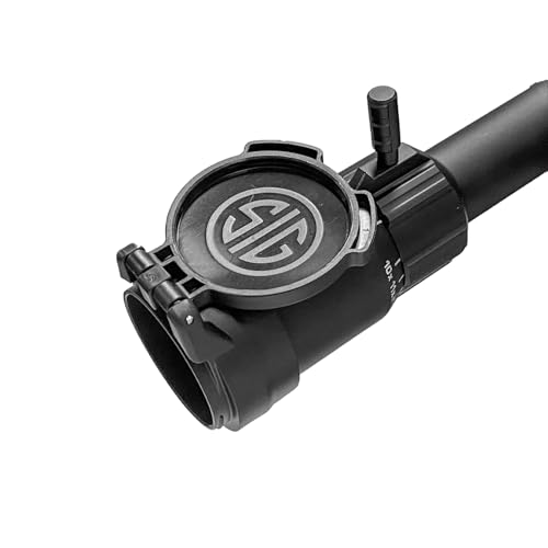 SIG SAUER Buckmasters 3-9x50mm 1\" Tube Second Focal Plane/SFP/F2 Durable Shockproof Waterproof Fogproof Black Riflescope, Hellfire Buckmasters BDC Illuminated Reticle, Flip-Back Lens Covers Included