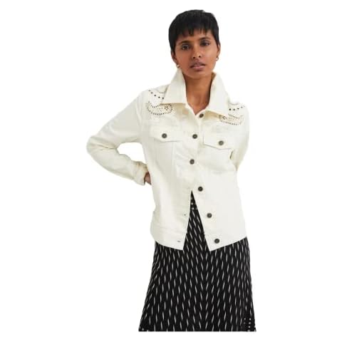 Desigual Santa Monica Cream Denim Jacket Cover
