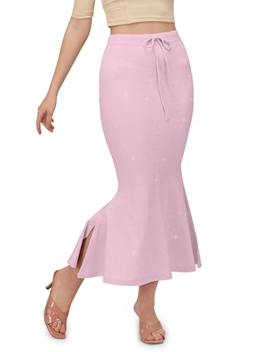 Image of Mehrang Stretchable Shimmer Saree Shapewear Petticoat for Women, Skirts for Women,Shape Wear Dress for Saree