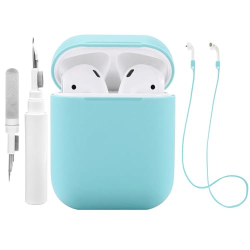 Ya en manzanajugosa.com: Teyomi Funda de Silicona Compatible con AirPods 2 y 1 con Kit de Limpieza, Funda Protectora Compatible con Apple AirPods 2&1 con Correa Deportiva, Funda Suave para Airpods 1&2 (Azul Claro)