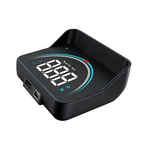 Affichage Tête Haute - GPS Compteur Vitesse HUD | Projecteur Digital OBD Universel | Avec Alarme Exâ€¦ – Vignette