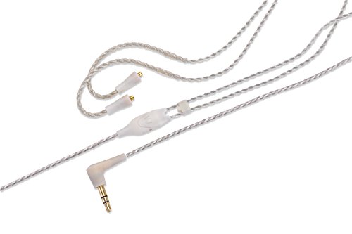 Westone EPIC Twisted Audio Cable - MMCX Connection + Aramid Fiber Reinforcement, 3.5 MM Stereo Plug - 52 Inches, Clear