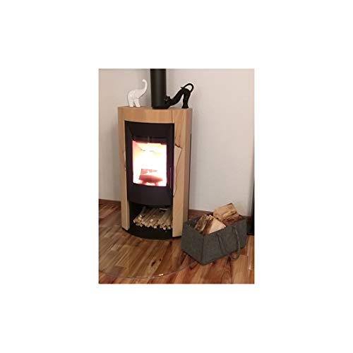 KHI Filzkorb, XL Einkaufstasche, 51 x 26 x 26 cm, Shopper Bag, Filztasche, Gross, grau, Kaminholzkorb, Spielzeugkorb, Spielzeugtasche, Brennholztasche, Aufbewahrung von Kaminholz