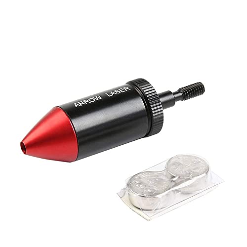 Higoo Tactical Arrow Laser Bore Sight Boresighter Collimator Red Dot Laser Sight for Outdoor Hunting Shooting Optics