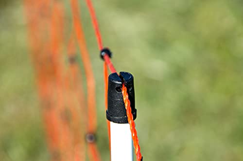 horizont easyLine Schafzaun 50 m – 90 cm hoch – Elektrozaun mit 14 Kunststoffpfählen & Einzelspitze – mobiler Steckzaun mit Strom – Weidezaun zum Stecken für Schafe & Ziegen