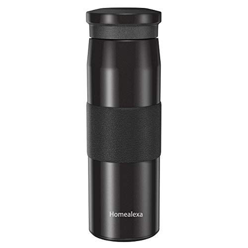 Homealexa 500ml Travel Mug Coffee Cups Water Bottle Vacuum Insulating Cup 304 Stainless Steel
